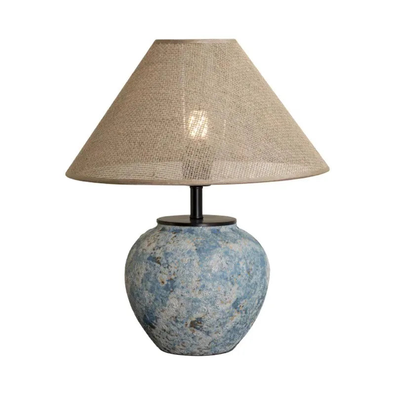 For Wabi-Sabi Style Ceramic Lamp, Bedside Decoration for Hotel, Living Room & Bedroom