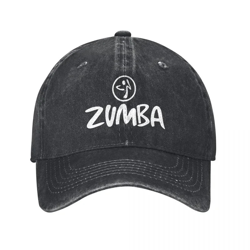 2026 ZUMBA LOGO WASHED COTTON BASEBALL CAP UNISEX ADJUSTABLE FIT CASUAL STREETWEAR STYLE DAILY WEAR OUTDOOR ACTIVITY HAT