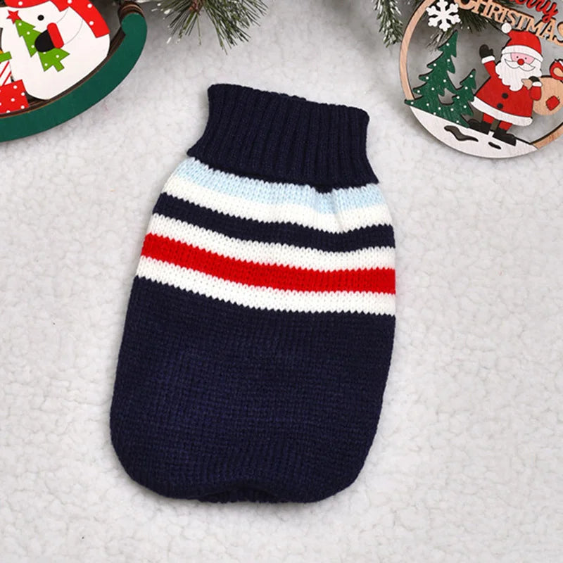 Popular Elk Print Cat Puppy Sweater Autumn Winter Pet Clothes Coat for Small Dogs Cats Cute Warm Sphynx Clothing Kitten Costume