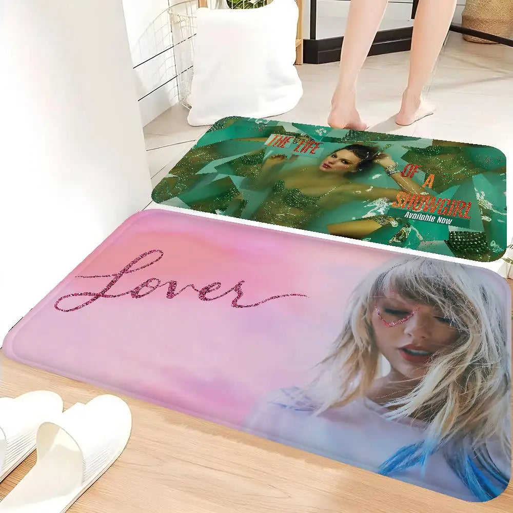 Pop Singer T-Taylor S-Swift Floor Mat Cheaper Anti-slip Modern Living Room Balcony Printed Bedside Mats