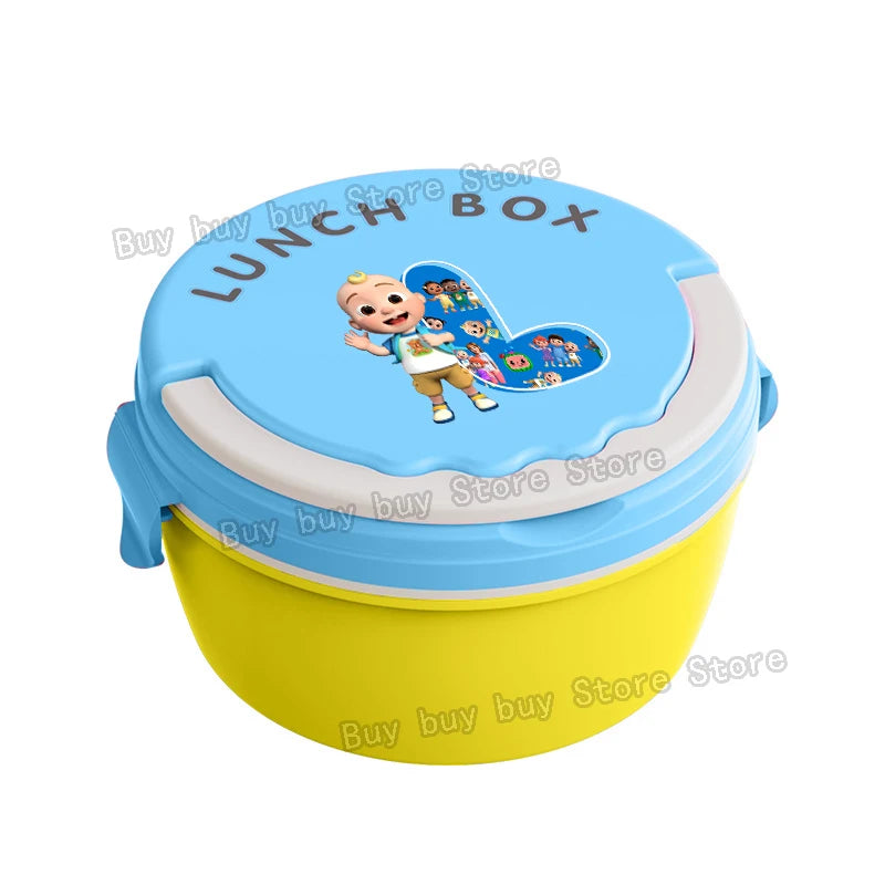 Cocomelons Lunch Boxs Portable Bento Meal Case Boys Fruit Food Storage Box Microwave 26letters Lunch Box Picnic Fresh Cases Gift