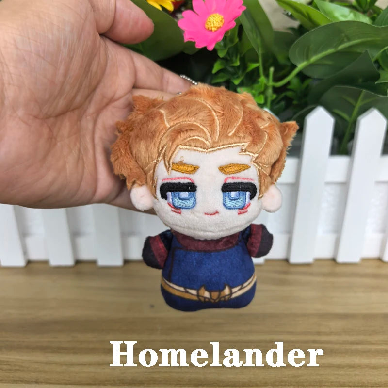 11cm Cosplay TV Series‌ Anime The Boys Character Soldier Boy / Homelander / The Deep Cartoon Plush Toy Bag Keychain Plushie Doll