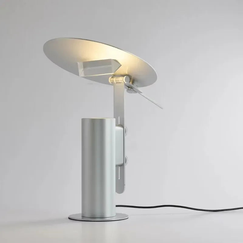 Modern Creative Simple Rainbow Atmosphere Eye-Caring Dimmable COB LED Aluminium Table Lamp RGB Light for Bedroom Decorative
