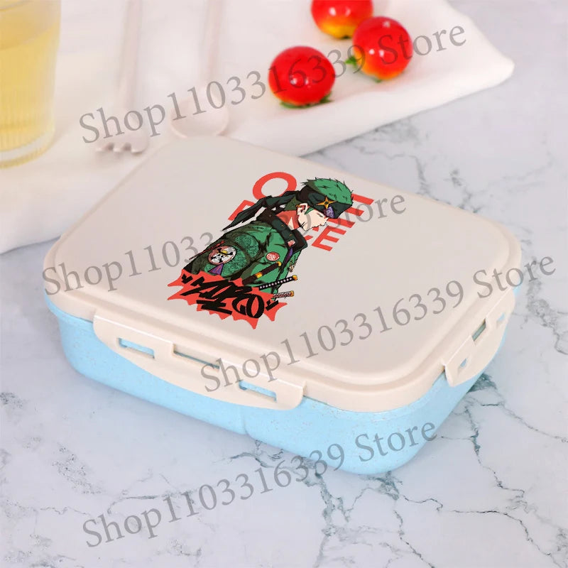 One Piece Boy Girl Bento Lunch Box Portable Food Boxes Microwave Lunch Boxes Anime Print Picnic Case Children Food Container New