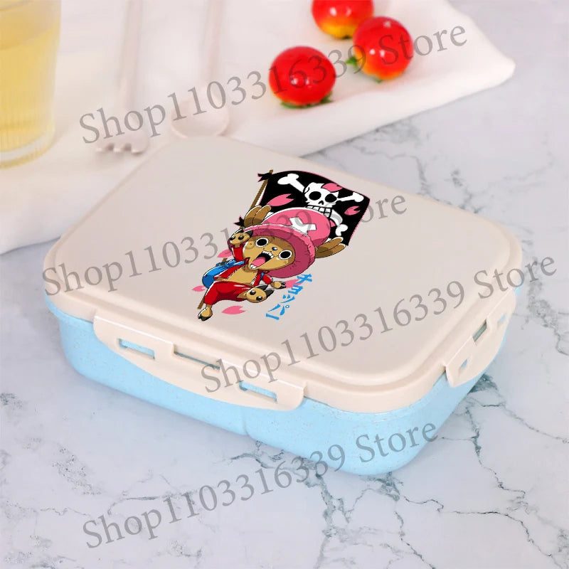 One Piece Boy Girl Bento Lunch Box Portable Food Boxes Microwave Lunch Boxes Anime Print Picnic Case Children Food Container New