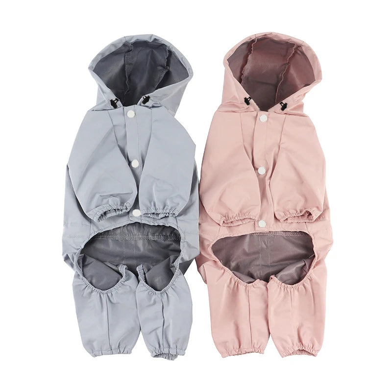 Pet Supplies Four-Legged Raincoat Waterproof Clothing for Spring and Summer Complete Package for Bear Schnauzer and Dog Raincoat