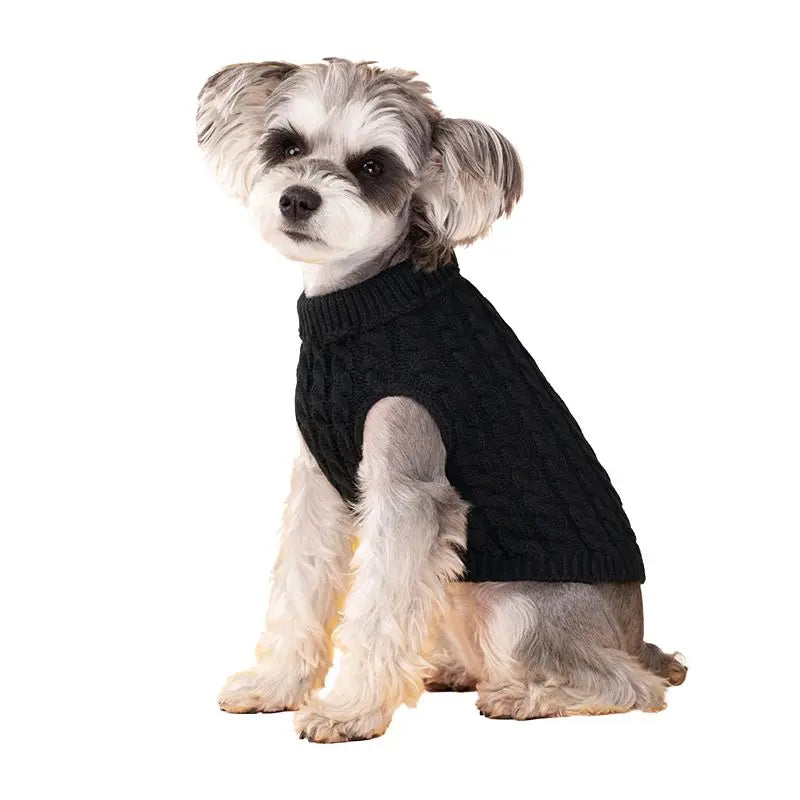Dog Sweater for Small Dogs Puppy Clothes Winter Warm Turtleneck Schnauzer Chihuahua Pug Costume Pet Clothing Ropa De Perro