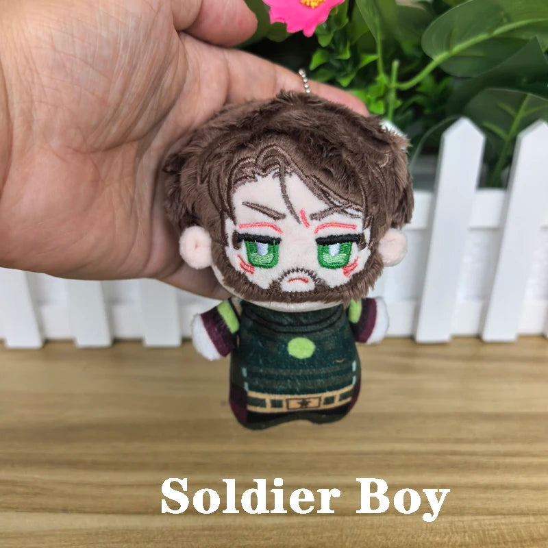 11cm Cosplay TV Series‌ Anime The Boys Character Soldier Boy / Homelander / The Deep Cartoon Plush Toy Bag Keychain Plushie Doll