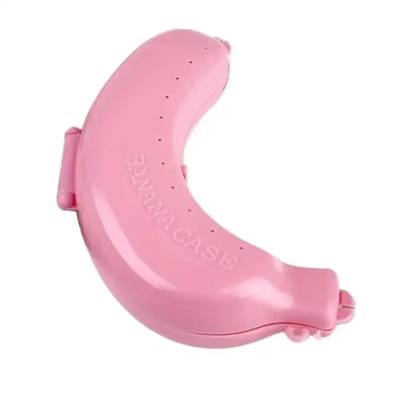 Durable Plastic Banana Container Outdoor Travel Lunch Box School Camping Kitchen Food Storage Creative Gift Idea