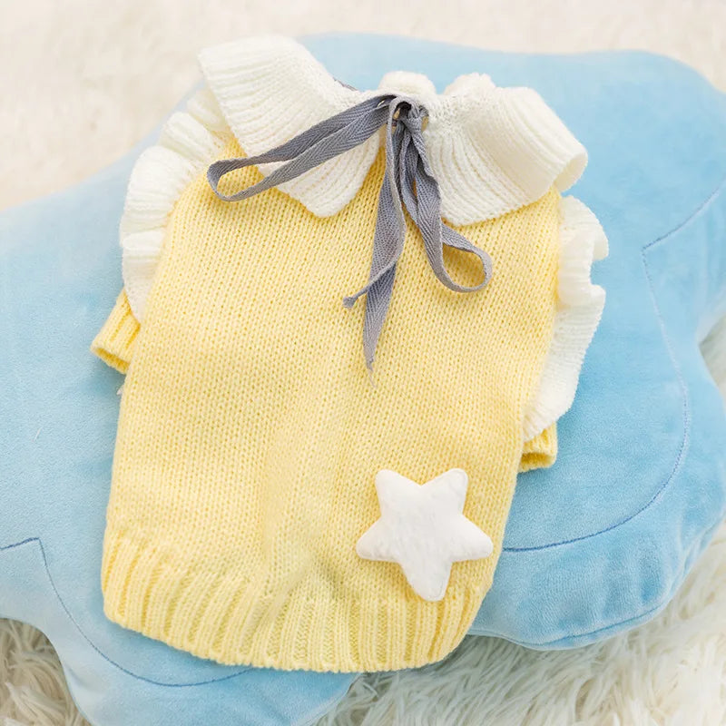 Dog Cherry Sweater Classics Plaid Dog Clothes Small Dogs Winter Pet Coat Chihuahua Bichon Yorkie Puppy Clothing Warm Pullover