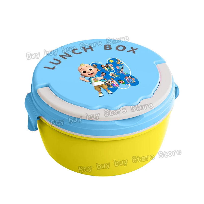 Cocomelons Lunch Boxs Portable Bento Meal Case Boys Fruit Food Storage Box Microwave 26letters Lunch Box Picnic Fresh Cases Gift