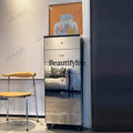 P182  Italian light luxury chest, high-end stainless steel mirror drawer cabinet, modern simple art