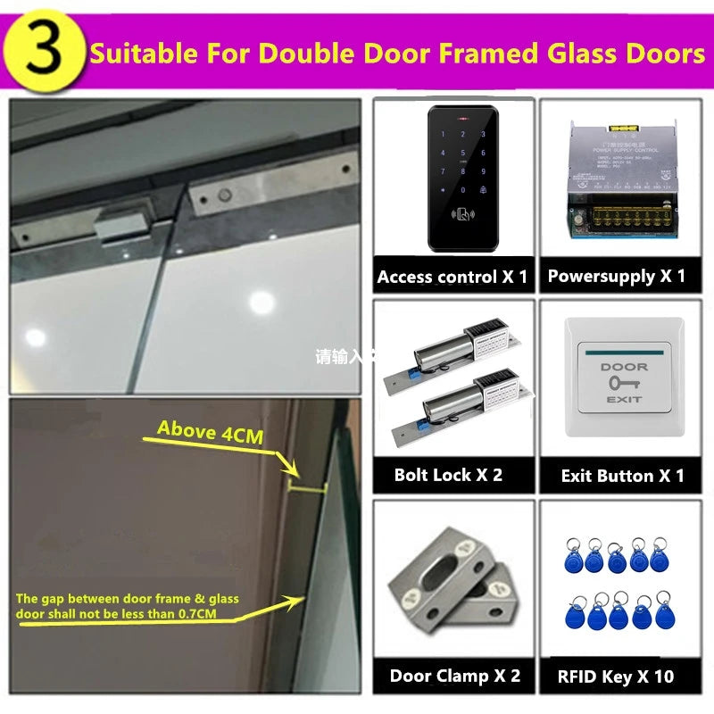RFID Access Control Device 125KHz EM Card Password 3000 Users IP65 Waterproof Wiegand 26/34 Outdoor Doorbell for Apartment