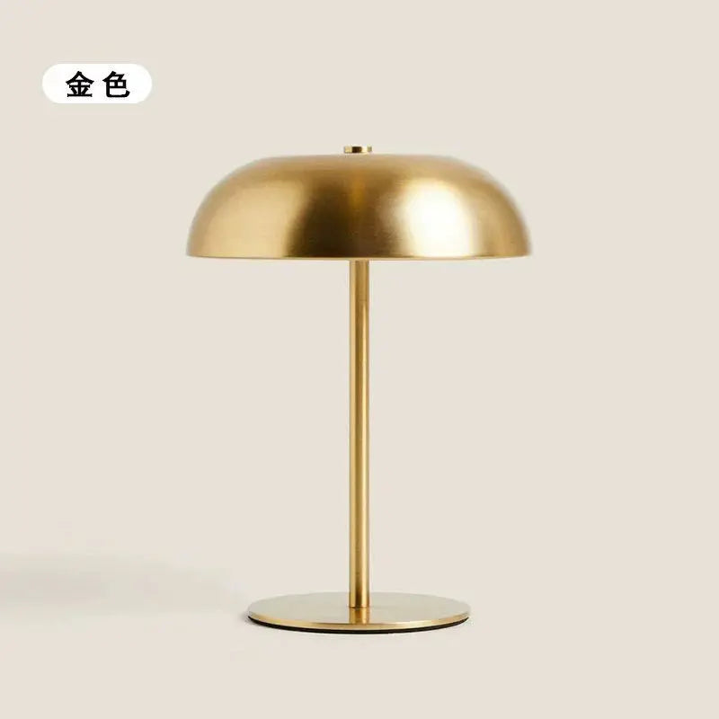 Cute Mushroom Table Lamp, Touch Control 3 Colors Dimmable, Cordless Rechargeable LED Bedside Lamp for Home Decor Gift