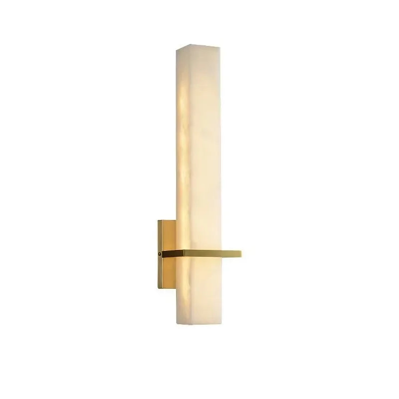 Modern LED Light Wall Lamp for Living Room TV Background Bedroom Bedside Simple Stone Copper Aisle Lamp Minimalist
