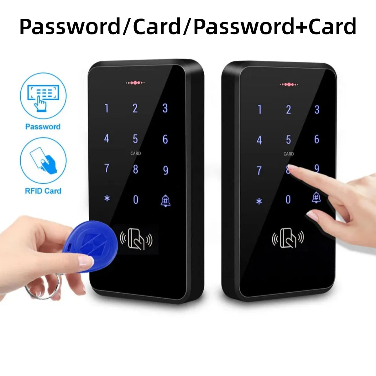 RFID Access Control Device 125KHz EM Card Password 3000 Users IP65 Waterproof Wiegand 26/34 Outdoor Doorbell for Apartment