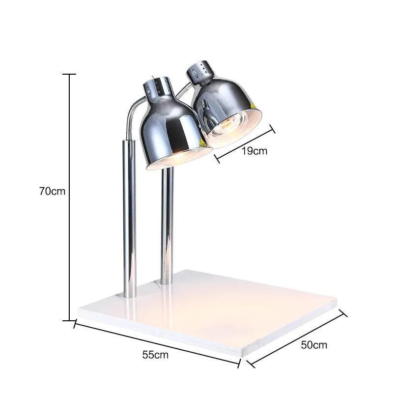 Marble Buffet Food Insulation Light Hotel Restaurant Catering Barbecue Warm Vegetable Heating Food Commercial Warm Food Light