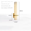 Modern LED Light Wall Lamp for Living Room TV Background Bedroom Bedside Simple Stone Copper Aisle Lamp Minimalist