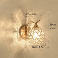 Crystal bedside lamp LED wall lamp Bedroom modern minimalist corridor wall lamp Corridor staircase Living room European style la